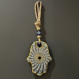 FATMA ANANIN ELİ DESENLİ 13X13 CM